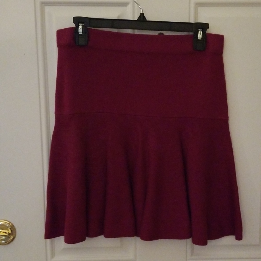 Magenta sweater skirt